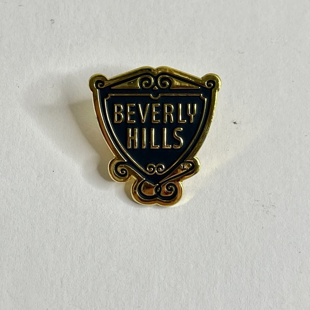 Beverly Hills Logo Gold and Black Enamel Pin - Picture 2 of 5